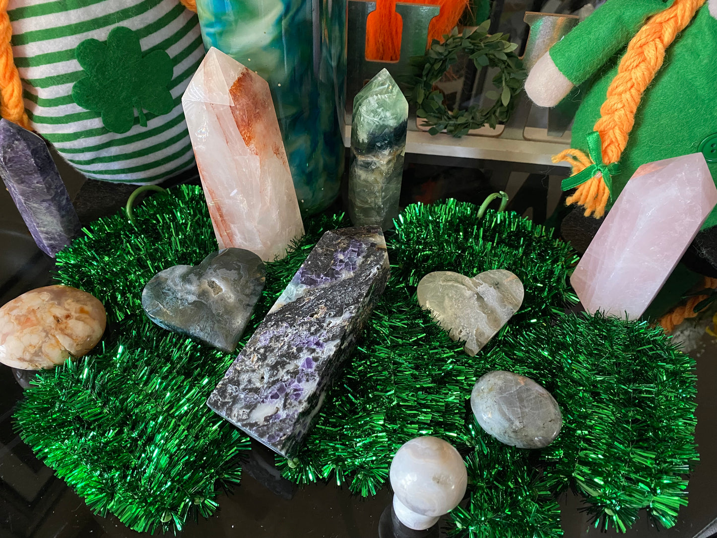 Fluorite in Mica Matrix Tower