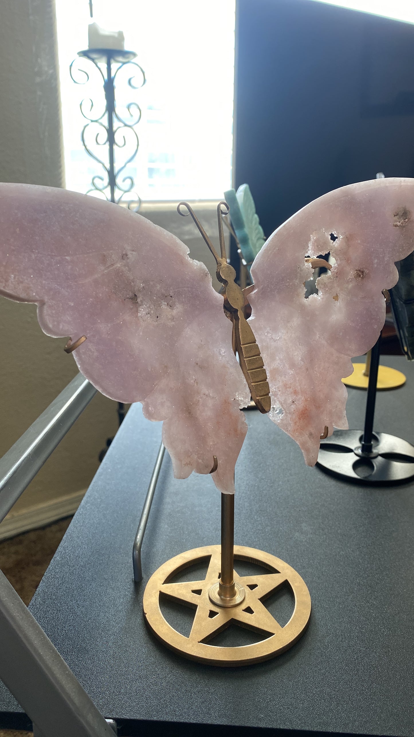 Amethyst Butterfly Pink