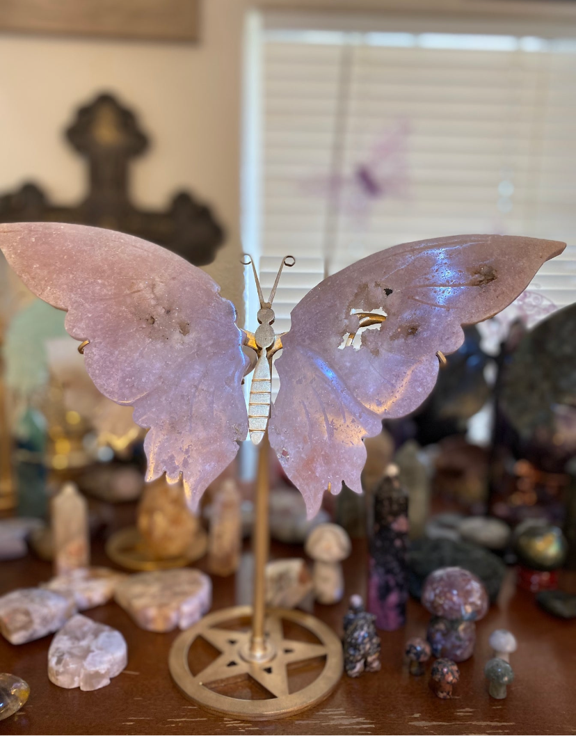 Amethyst Butterfly Pink