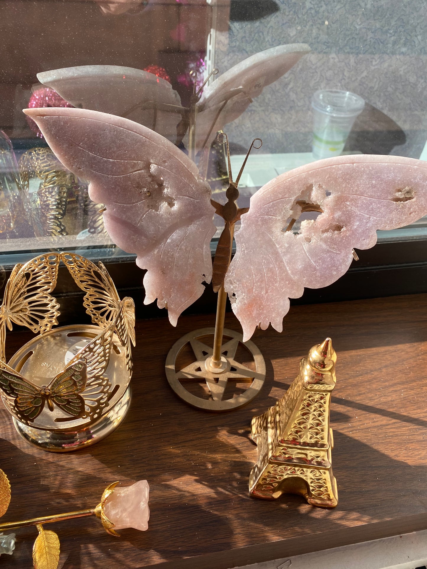 Amethyst Butterfly Pink