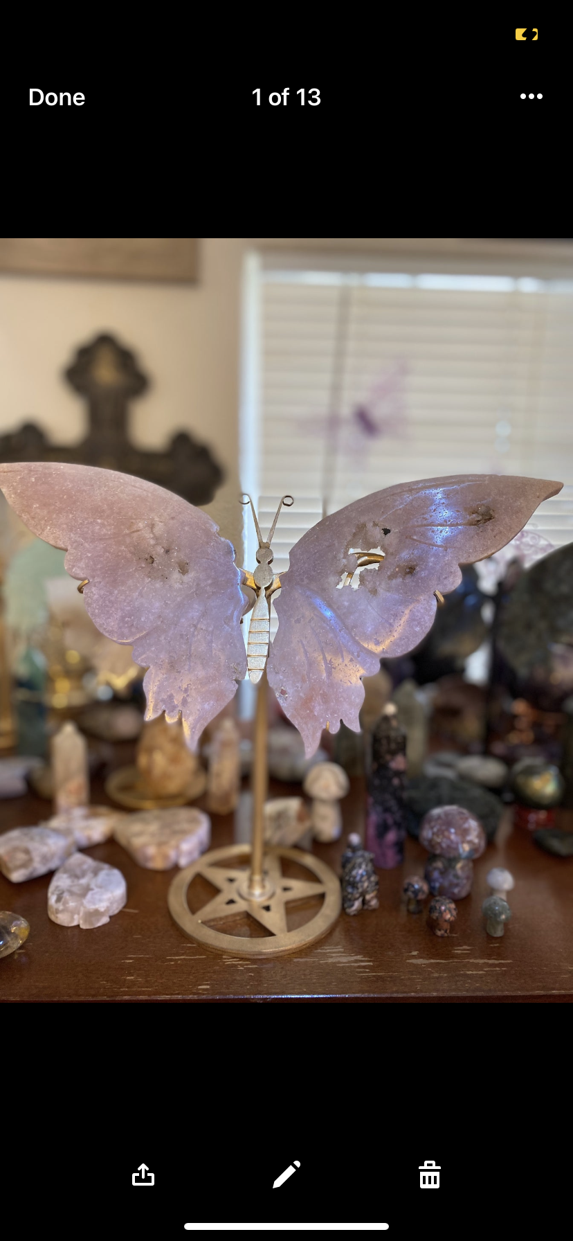 Amethyst Butterfly Pink
