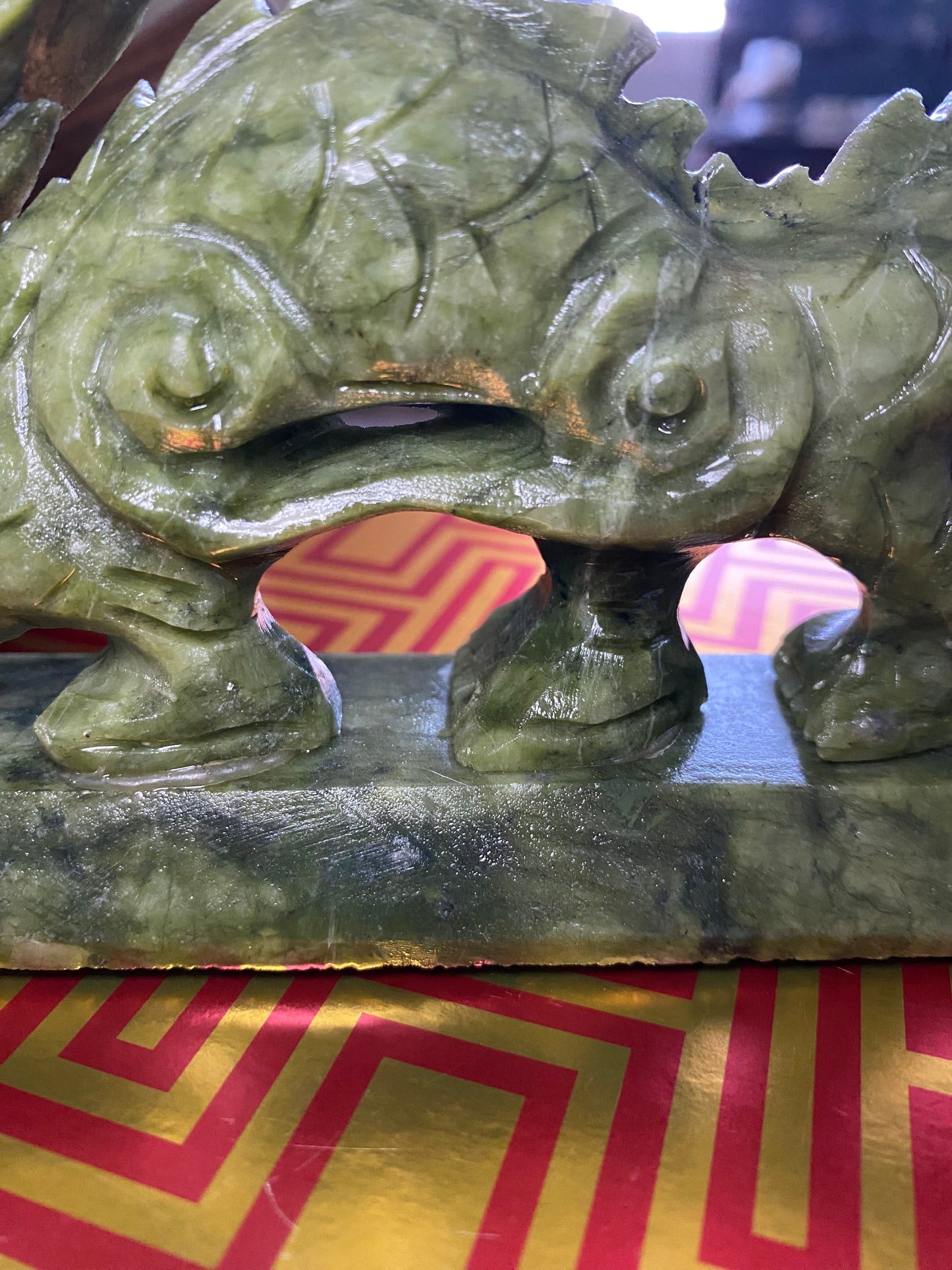Nephrite Jade Dragon Carving