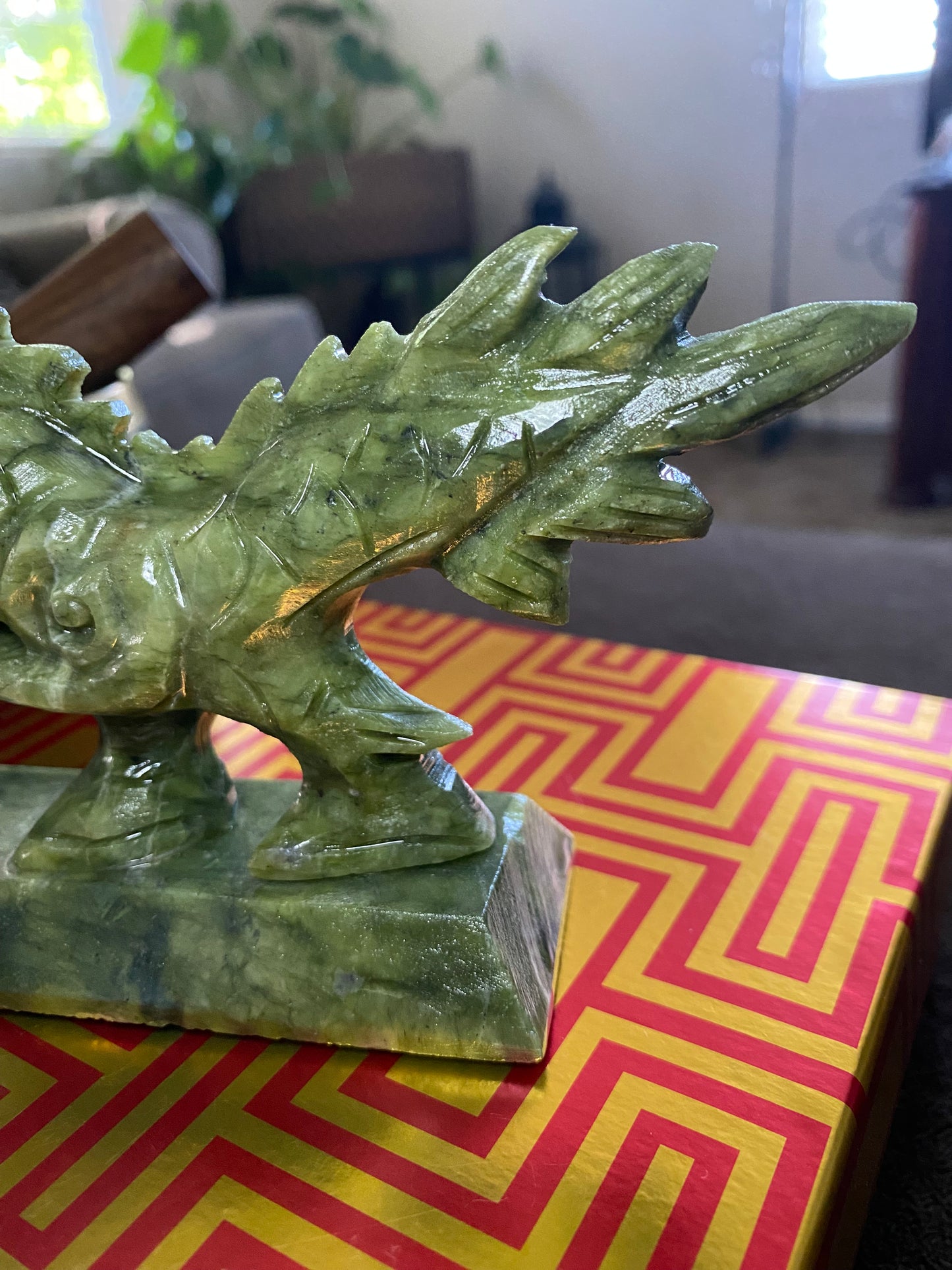 Nephrite Jade Dragon Carving