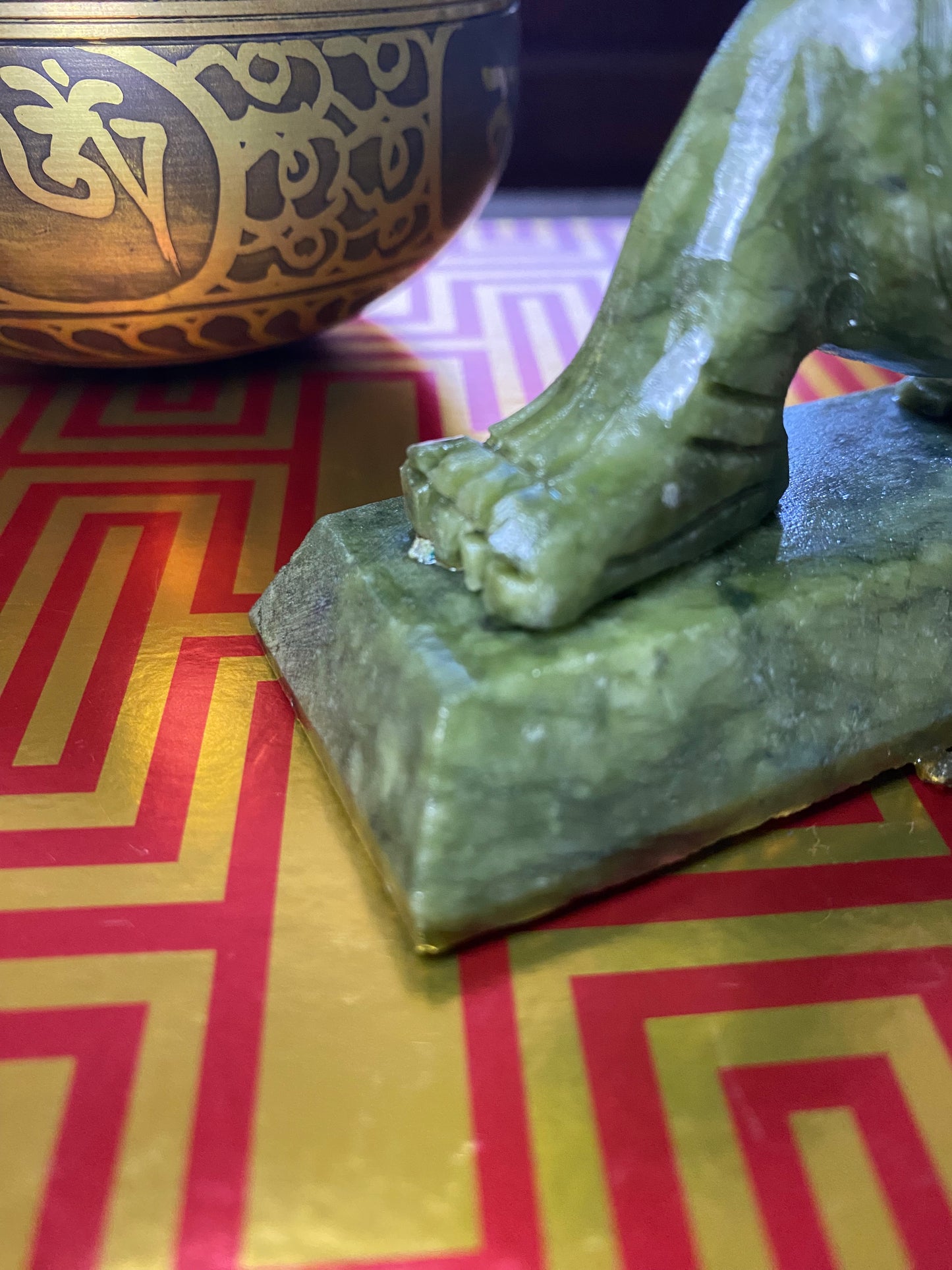 Nephrite Jade Dragon Carving