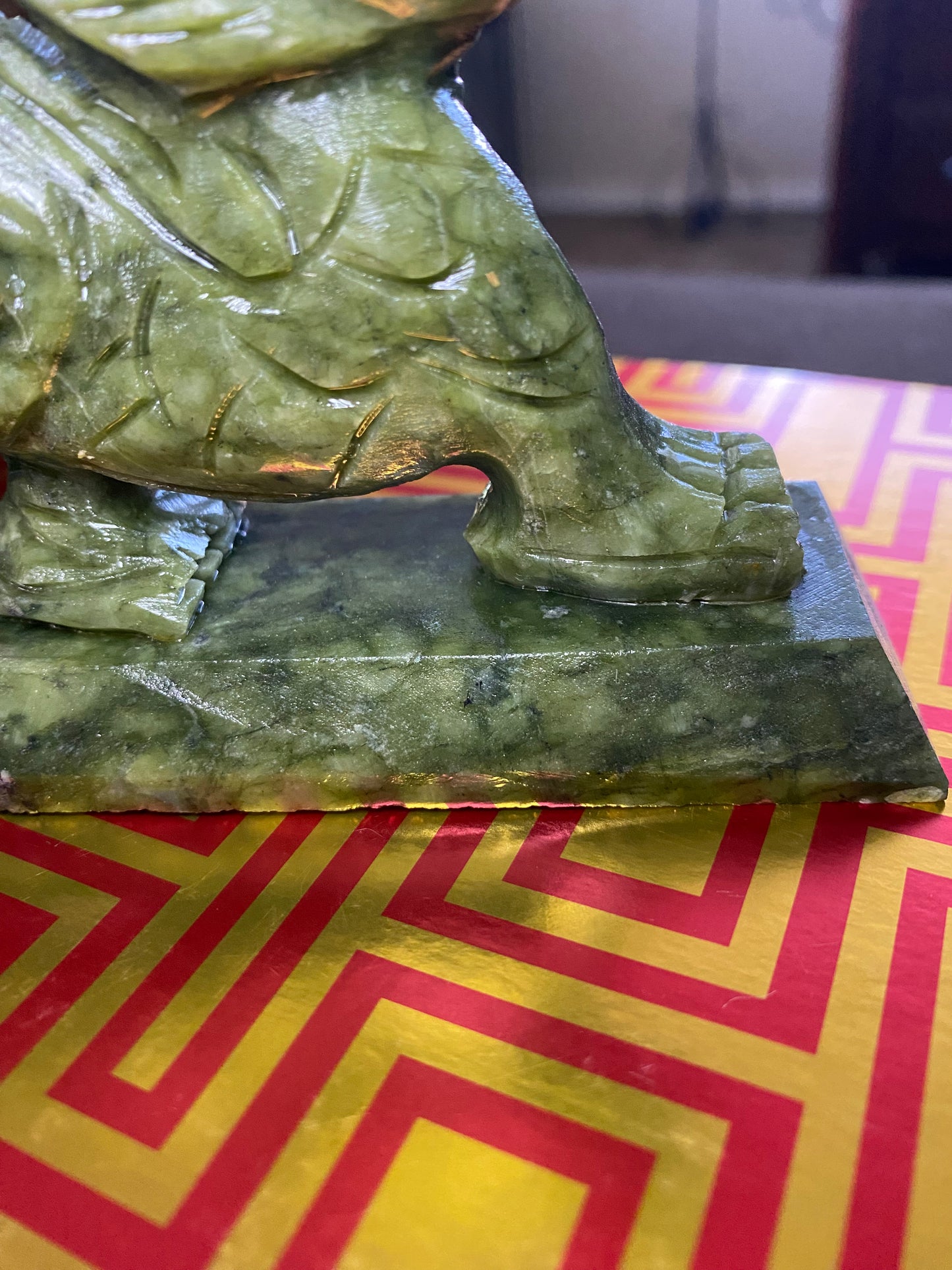Nephrite Jade Dragon Carving